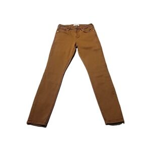 Dear John Women's Jeans Gisele 27" Skinny Stretch Mid‎ Rise Denim Brown Y2K 90's